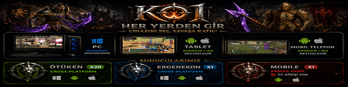 🔥 KO1 — ÖTÜKEN ×20 & MOBİLE ×1 | 300 TL FREEPUS + 6 GÜN EXP PREMIUM HEDİYE | ONAYLI BOT PARTY 🔥