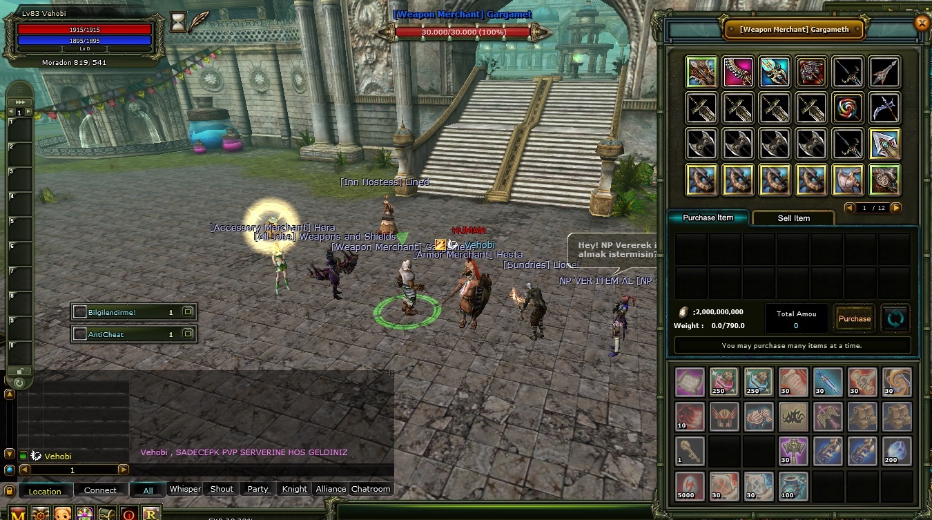 %100 Eşit Knight Online PvP Server - İtem Satışı Yok - Herşey Maradonda