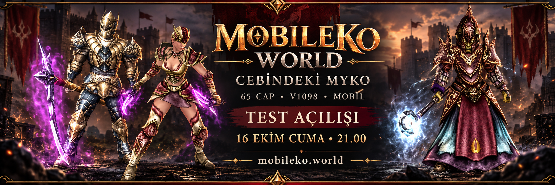 MobileKO World | V1098 MYKO · 65 CAP · Cebindeki MYKO | TEST: 16 Ekim Cuma 21.00