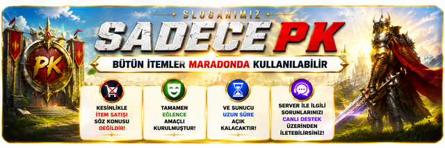 YENİ AÇILDI EŞİT PK SERVER | V24XXX | 83/1 LEVEL FULL İTEM | İTEM SATIŞI YOKTUR | AKTİF EVENTLER