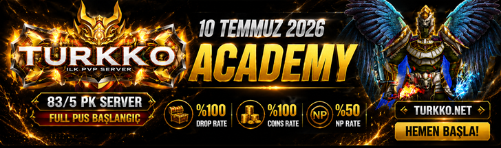 TURKKO.NET Official Rekor Oyuncu ile Açıldı ▌83/5 PK Server ▌Full Pus Başlangıç ▌x64 Bit Client ▌