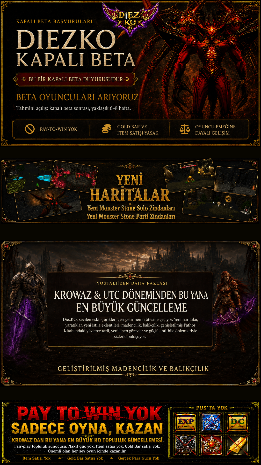 ❌ DIEZKO ❌ ▌24xx USKO Ayarında ▌Trina Switch Pre Yok! ▌%40 kolay item ▌Beta yakında!